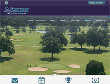 Tablet Screenshot of lafortuneparkgolf.com